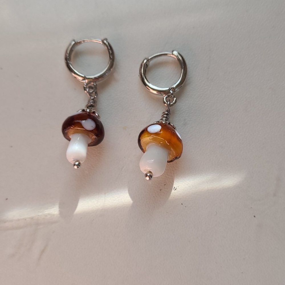 Mushroom earrings